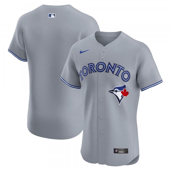 Men's Toronto Blue Jays Nike Gray Road Elite Jersey