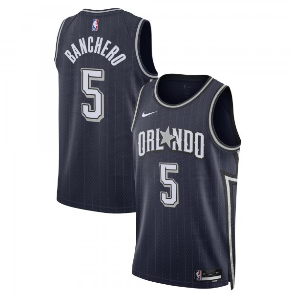 Unisex Orlando Magic Paolo Banchero Nike Navy 2023/24 Swingman Jersey - City Edition