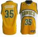 Men's Oklahoma City Thunder #35 Kevin Durant Yellow Seattle SuperSonics Style Stitched NBA Jersey