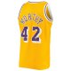 Men's Los Angeles Lakers James Worthy Mitchell & Ness Gold 1984/85 Hardwood Classics Swingman Jersey