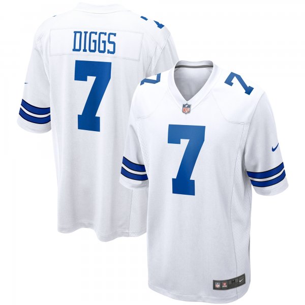 Men's Dallas Cowboys Trevon Diggs Nike White Game Jersey