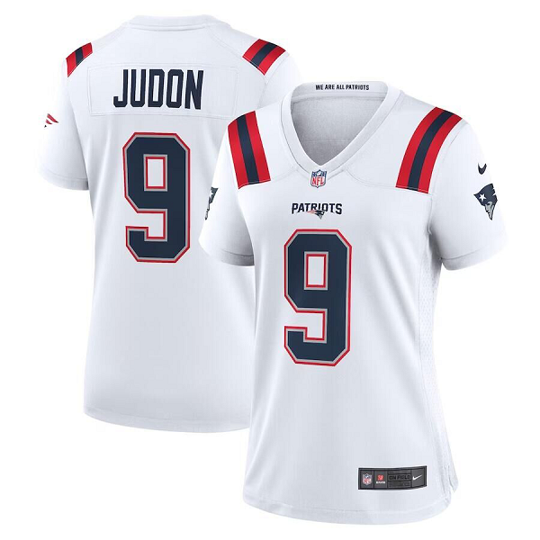 Women's Nike #9 Matthew Judon New England Patriots Limited White Jersey