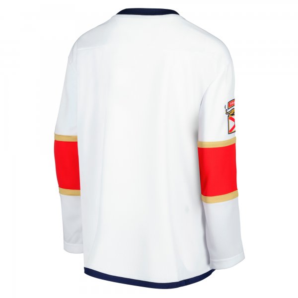 Youth Florida Panthers Fanatics White Away Replica Blank Jersey