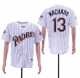 Men's San Diego Padres #13 Manny Machado White Stitched Cool Base MLB Jersey