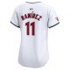 Women's Cleveland Guardians Jose Ramirez Nike White Home Limited Player Jersey