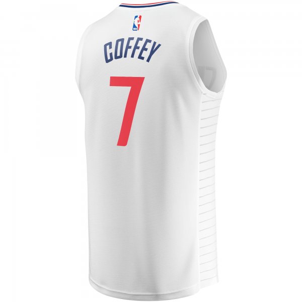 Youth LA Clippers Amir Coffey Fanatics White Fast Break Player Jersey - Association Edition