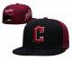 Cleveland Guardians's black and red cap