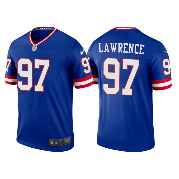 Men's Nike NFL New York Giants Dexter Lawrence 2022 Classic Legend Jersey - Royal