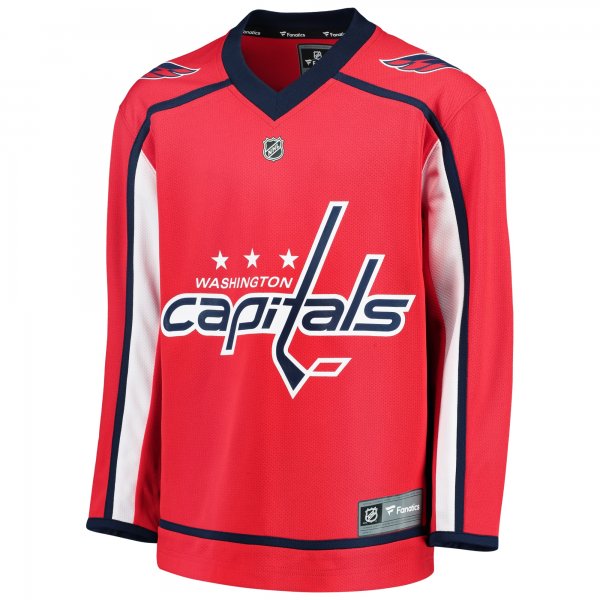 Youth Washington Capitals Fanatics Red Home Replica Blank Jersey