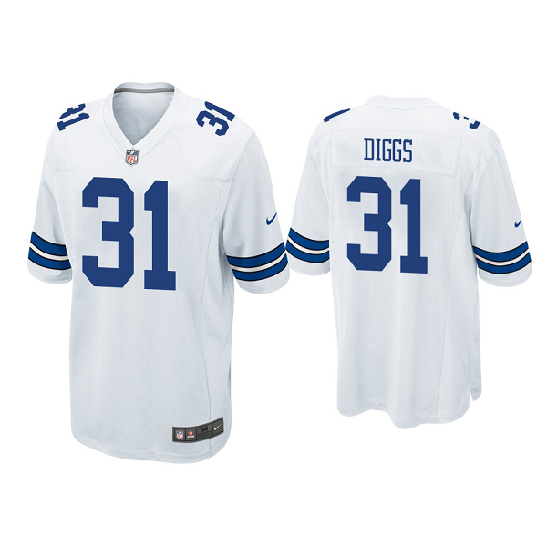 Men's #31 Trevon Diggs Dallas Cowboys White 2020 NFL Draft Game Jersey