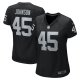 Women's Las Vegas Raiders Jaquan Johnson Nike Black Game Player Jersey