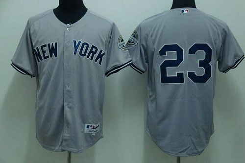 New York Yankees #23 Don Mattingly Stitched Grey MLB Jersey