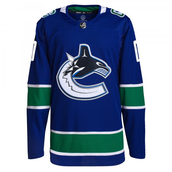 Men's Vancouver Canucks  adidas Royal Home  Primegreen Custom Jersey