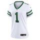 Women's New York Jets Ahmad Sauce Gardner Nike Legacy White Game Player Jersey