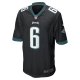 Men's Philadelphia Eagles DeVonta Smith Nike Black Game Jersey