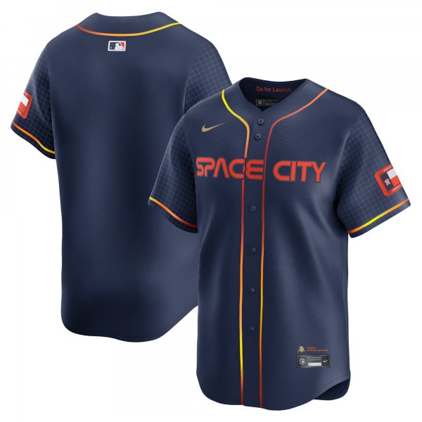 Men's Houston Astros  Nike Navy City Connect Limited Jersey