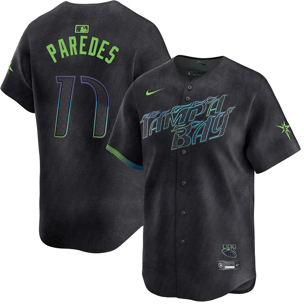 Men's Tampa Bay Rays #17 Isaac Paredes City Connect Limited Jersey