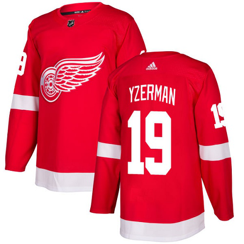 Adidas Detroit Red Wings #19 Steve Yzerman Red Home Stitched NHL Jersey