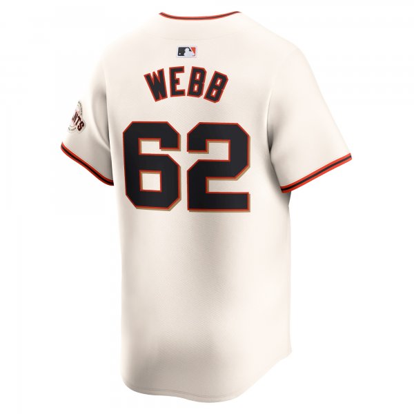 Men's San Francisco Giants Logan Webb Nike Cream Home Limited Player Jersey