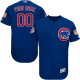 Chicago Cubs Blue Flex Base Men's Customized MLB Jersey