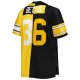 Men's Pittsburgh Steelers Jerome Bettis Mitchell & Ness Black/Gold Big & Tall Split Legacy Retired Player Replica Jersey