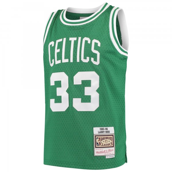 Youth Boston Celtics Larry Bird Mitchell & Ness Kelly Green Hardwood Classics Swingman Throwback Jersey