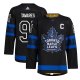 Men's Toronto Maple Leafs #91 John Tavares adidas Black Alternate Captain Patch  Pro Player Jersey