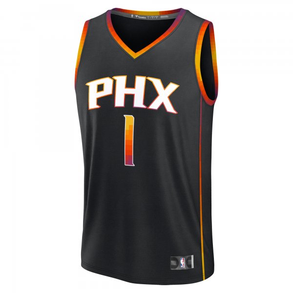 Youth Phoenix Suns Devin Booker Fanatics Black Fast Break Replica Player Jersey - Statement Edition