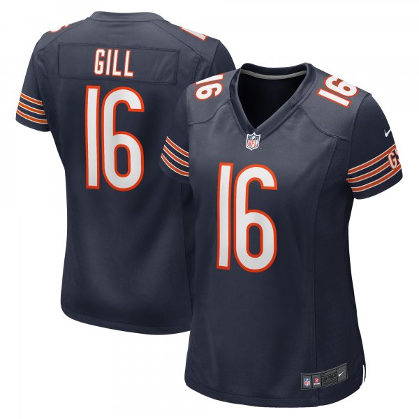 Women's Chicago Bears Trenton Gill Nike Navy Game Player Jersey