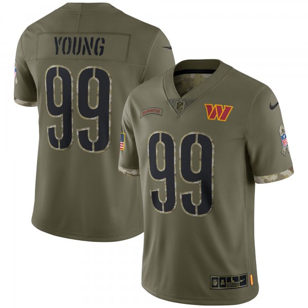 Men's Washington Commanders Nike Olive 2022 Salute To Service Limited Jersey