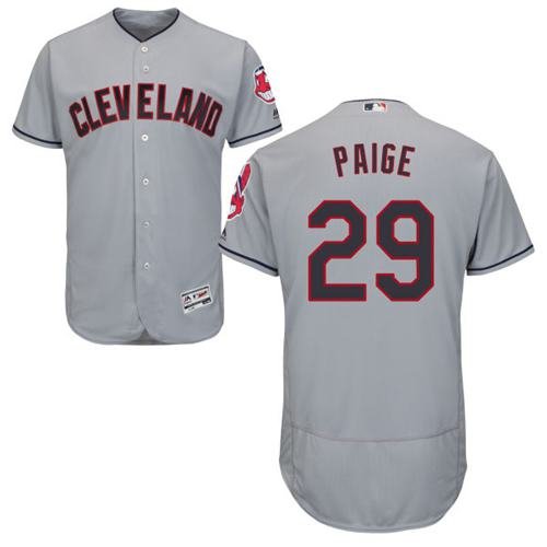 Cleveland Indians #29 Satchel Paige Grey Flexbase Collection Stitched MLB Jersey