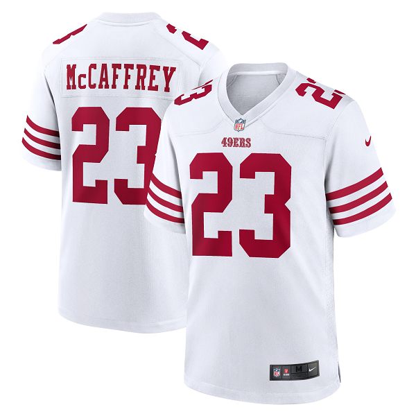 Youth San Francisco 49ers Christian McCaffrey #23 Nike White Limited Player Jersey