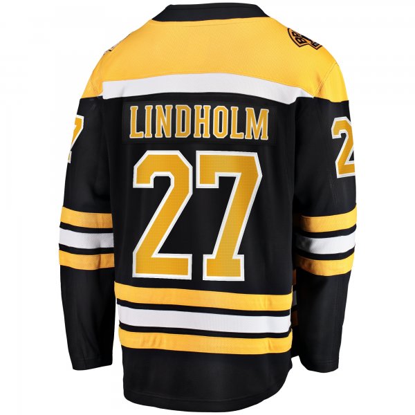 Men's Boston Bruins Hampus Lindholm Fanatics Black Home Breakaway Player Jersey