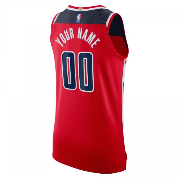 Men's Washington Wizards Nike Red 2021/22 Diamond Custom Jersey - Icon Edition