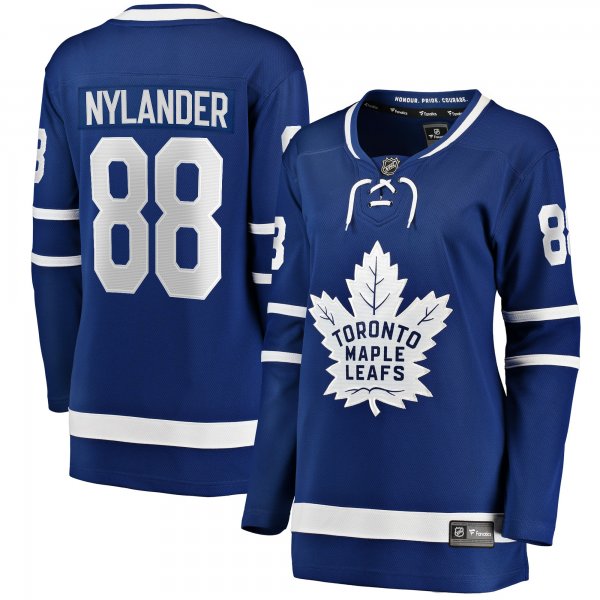 Women's Toronto Maple Leafs William Nylander Fanatics Blue Home Team Breakaway Player Jersey