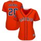 Houston Astros #20 Preston Tucker Orange Alternate 2017 World Series Champions Women's Stitched MLB Jersey