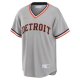 Men's Detroit Tigers Nike Gray Road Cooperstown Collection Team Jersey