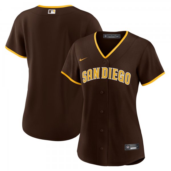 Women's San Diego Padres Nike Brown Road Replica Team Jersey