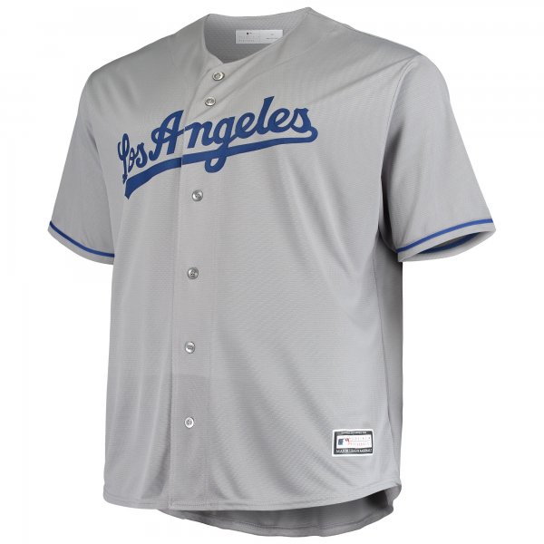 Men's Los Angeles Dodgers Gray Big & Tall Replica Team Jersey