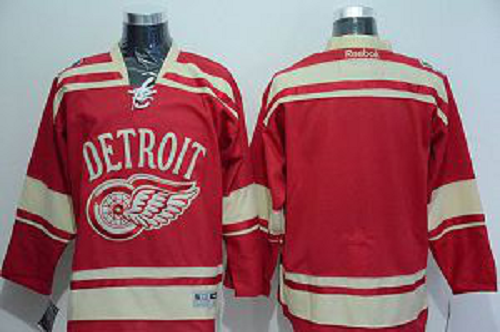 Detroit Red Wings Blank Red 2014 Winter Classic Stitched NHL Jersey