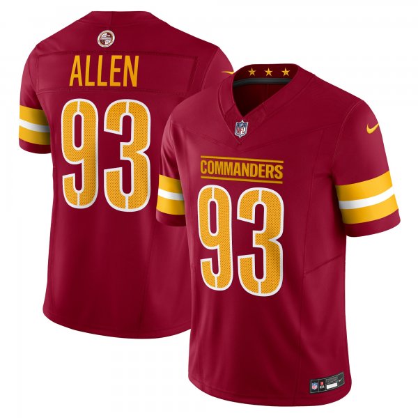 Men's Washington Commanders Jonathan Allen Nike Burgundy Vapor F.U.S.E. Limited Jersey