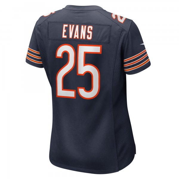 Women's Chicago Bears Darrynton Evans Nike  Navy  Game Jersey