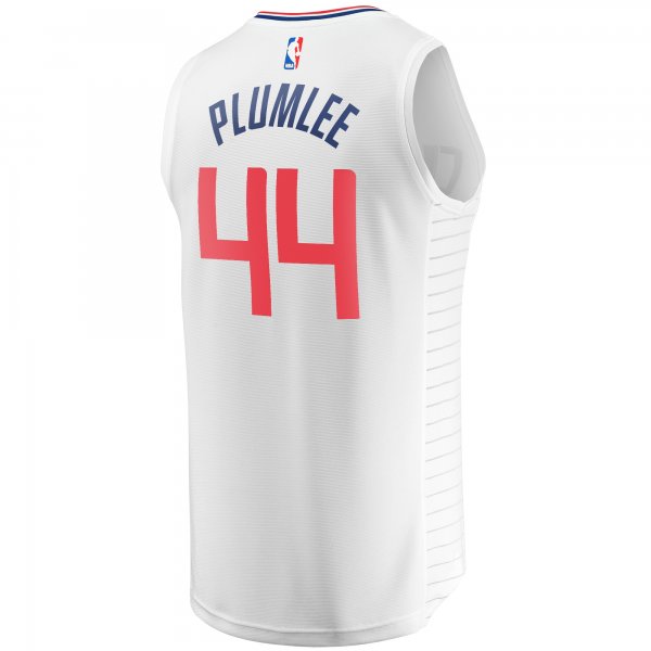 Men's LA Clippers Mason Plumlee Fanatics White Fast Break Player Jersey - Association Edition