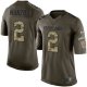 Nike Cleveland Browns #2 Johnny Manziel Green Men's Stitched NFL Limited Salute to Service Jersey