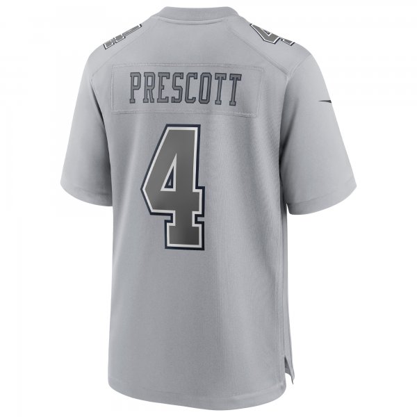 Men's Dallas Cowboys Dak Prescott Nike Gray Atmosphere Fashion Game Jersey