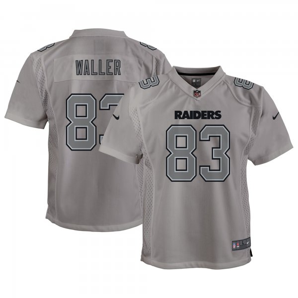 Youth Las Vegas Raiders Darren Waller Nike Gray Atmosphere Game Jersey