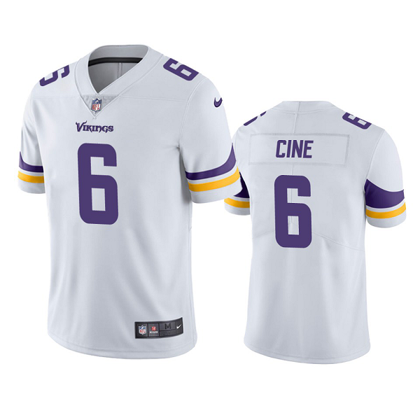 Men's Minnesota Vikings Lewis Cine White 2022 NFL New Draft Vapor Limited Jersey