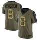 Baltimore Ravens Lamar Jackson Olive 2021 Salute To Service Limited Men's NFL Jersey