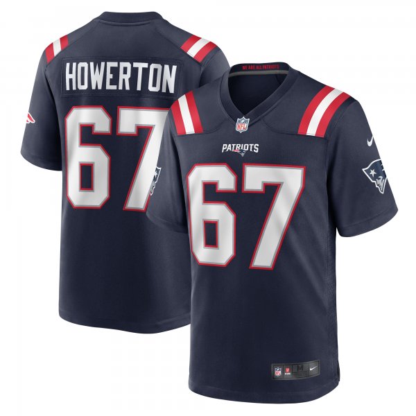 Men's New England Patriots Hayden Howerton Nike Navy Home Game Player Jersey