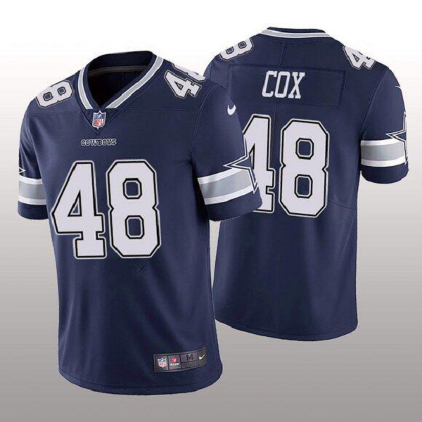 Men's #48 Jabril Cox Dallas Cowboys Navy 2020 NFL Draft Vapor Limited Jersey